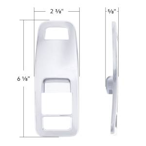 UNITED PACIFIC - UNITED PACIFIC - 41552 - CUBIERTA DE PLASTICO CROMADA PARA INTERRUPTOR DE PUERTA KENWORTH T680 SIN ESPEJOS ELÉCTRICOS 2024 - Image 5