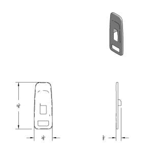 UNITED PACIFIC - 41554 - CUBIERTA DE INTERRUPTOR DE PUERTA DE PLÁSTICO CROMADO PARA KENWORTH T680 (MODELOS DE PASAJEROS, 2013-2024) - Image 6