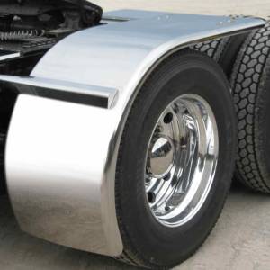 TRUX - TFEN-H53 - SALPICADERA TRUX DE PERFIL BAJO ROLLIN SMOOTH DW 80" CALIBRE 14 ACERO INOXIDABLE CON BRILLO DE ESPEJO