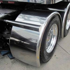 TRUX - TRUX - TFEN-SKITHD - KIT COMPLETO DE SALPICADERA DE ACERO INOXIDABLE CON SOPORTES INFERIORES TRIANGULARES 12 - Image 2