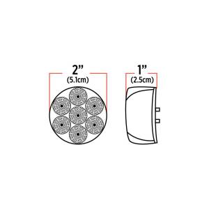 TRUX - TRUX - TLED-2XRB - PLAFON TRUX REDONDO 2" ROJO/AZUL 7 LEDS MICA CLARA - Image 6