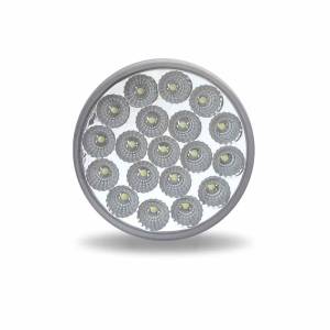 TRUX - TLED-4X40T - PLAFON TRUX REDONDO 4" LED ROJO/BLANCO MICA CLARA 19 LEDS