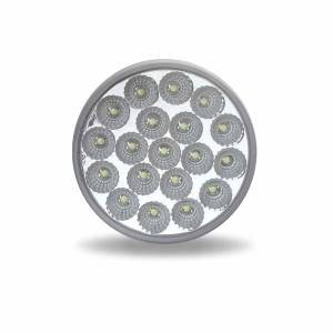TRUX - TLED-4XAB - PLAFON TRUX REDONDO 4" LED AMBAR/AZUL MICA CLARA 19 LEDS