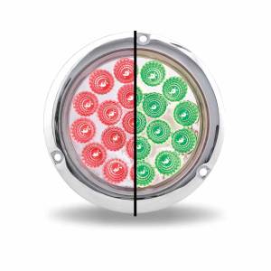 TRUX - TLED-4XRGF - LUZ LEDS REDONDA 4" ROJO/VERDE CON BICEL