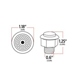 TRUX - TRUX - TLED-BX1AB - PLAFON TRUX 1 LED AMBAR/AZUL 3/4" BICEL PLASTICO CROMADO - Image 7