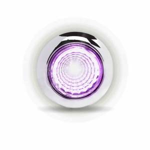 TRUX - TRUX - TLED-BX1AP - PLAFON TRUX 1 LEDS PURPURA/AMBAR REDONDO 3/4" BISEL PLASTICO CROMADO - Image 4