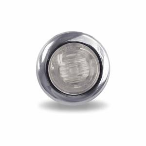 TRUX - TLED-BX3AG - PLAFON TRUX 2 LEDS VERDE/AMBAR REDONDO 3/4" BISEL PLASTICO CROMADO