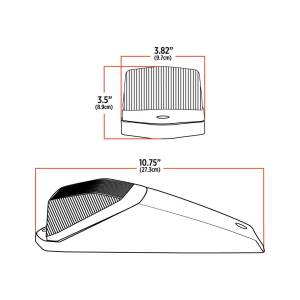 TRUX - TRUX - TLED-CAB2 - PLAFON TRUX 42 DIODES AMBAR ZEPELIN CUADRADO CROMADO - Image 2