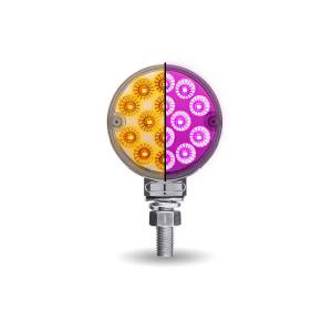 TRUX - TRUX - TLED-DL3XP - PLAFON AMBAR ROJO/  GIRO Y AUXILIAR A PURPURA MINI REFLECTOR REDONDO  DOBLE CARA LED 28 DIO 3.13X - Image 2