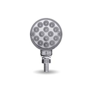 TRUX - TLED-DL3XR - PLAFON AMBAR/ROJO GIRO Y AUXILIAR A ROJO MINI REFLECTOR REDODNDO  DOBLE CARA LED 28 DIO 3.13"X1.3