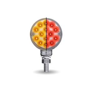 TRUX - TRUX - TLED-DL3XR - PLAFON AMBAR/ROJO GIRO Y AUXILIAR A ROJO MINI REFLECTOR REDODNDO  DOBLE CARA LED 28 DIO 3.13"X1.3 - Image 2