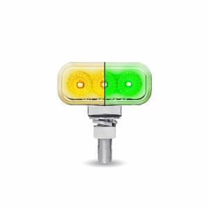 TRUX - TRUX - TLED-DR1XG - MINI LUZ RECTANGULAR TRUX DOBLE CARA AMBAR/ROJO AUXILIAR "A" VERDE DE 1.5X3" 20 LEDS - Image 2