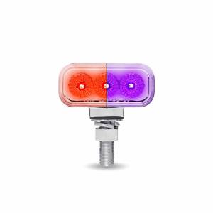 TRUX - TRUX - TLED-DR1XP - MINI LUZ RECTANGULAR TRUX DOBLE CARA DE 1.5"X3"  AMBAR/AZUL AUXILIAR "A" PURPURA 20 LEDS. - Image 2