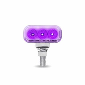 TRUX - TRUX - TLED-DR1XP - MINI LUZ RECTANGULAR TRUX DOBLE CARA DE 1.5"X3"  AMBAR/AZUL AUXILIAR "A" PURPURA 20 LEDS. - Image 5
