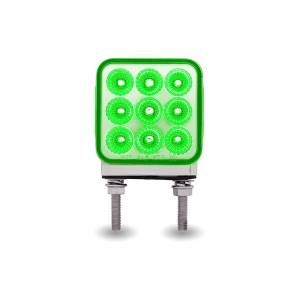 TRUX - TRUX - TLED-DS3XG2 - DIRECCIONAL TRUX CUADRADO 3" DOBLE CARA 2 PATAS MICA CLARA AMBAR/ROJO AUXILIAR VERDE 30 LEDS 12V - Image 6