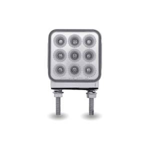 TRUX - TLED-DS3XP2 - PLAFON  AMBAR / ROJO GIRO Y AUXILIAR A PURPURA  MINI REFLECTOR 3" CUADRADO  DOBLE CARA LED 30 DIO