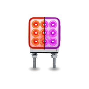 TRUX - TRUX - TLED-DS3XP2 - PLAFON  AMBAR / ROJO GIRO Y AUXILIAR A PURPURA  MINI REFLECTOR 3" CUADRADO  DOBLE CARA LED 30 DIO - Image 3