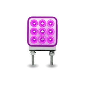 TRUX - TRUX - TLED-DS3XP2 - PLAFON  AMBAR / ROJO GIRO Y AUXILIAR A PURPURA  MINI REFLECTOR 3" CUADRADO  DOBLE CARA LED 30 DIO - Image 6