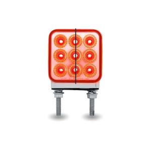 TRUX - TRUX - TLED-DS3XR2 - PLAFON AMBAR / ROJO GIRO Y AUXILIAR A ROJO MINI REFLECTOR 3" CUADRADO  DOBLE CARA LED 30 DIO 3.24 - Image 2