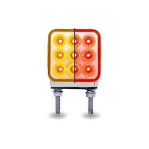 TRUX - TRUX - TLED-DS3XR2 - PLAFON AMBAR / ROJO GIRO Y AUXILIAR A ROJO MINI REFLECTOR 3" CUADRADO  DOBLE CARA LED 30 DIO 3.24 - Image 3