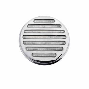 TRUX - TLED-F4CR - PLAFON REDONDO DE 4" GIRO Y COLA DE LED ROJO MICA TRANSPARENTE  49 DIODOS