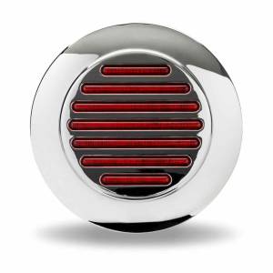 TRUX - TRUX - TLED-F4R1 - PLAFON TRUX 49 LEDS ROJO REDONDO 4" BISEL PLASTICO CROMADO - Image 2