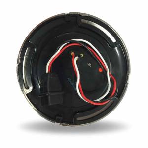 TRUX - TLED-F4R1 - PLAFON TRUX 49 LEDS ROJO REDONDO 4" BISEL PLASTICO CROMADO