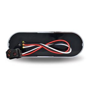 TRUX - TRUX - TLED-FOR - PLAFON TRUX 52 LEDS ROJO OVALADO 6 1/2" X 2 1/4" BISEL PLASTICO CROMADO - Image 2