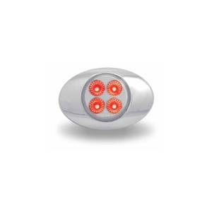 TRUX - TRUX - TLED-G2XRB - MINI TRUX 2" OVALADO 4 LEDS MICA CLARA ROJO/AZUL - Image 3