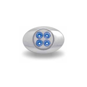 TRUX - TRUX - TLED-G2XRB - MINI TRUX 2" OVALADO 4 LEDS MICA CLARA ROJO/AZUL - Image 6