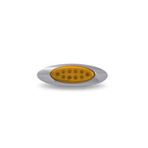 TRUX - TLED-G4XA - PLAFON TRUX 10 LED OVALADO  6" AMBAR CON BISEL 12V