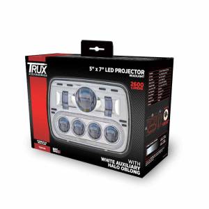 TRUX - TRUX - TLED-H4 - FARO TRUX 7 LEDS 5" X 7" CON PROYECCION Y HALO 700 LUMENS 12-24V - Image 14