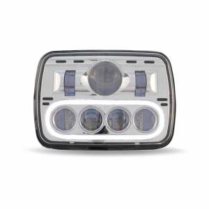 TRUX - TRUX - TLED-H4 - FARO TRUX 7 LEDS 5" X 7" CON PROYECCION Y HALO 700 LUMENS 12-24V - Image 3