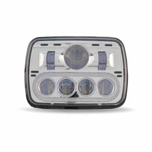 TRUX - TLED-H4 - FARO TRUX 7 LEDS 5" X 7" CON PROYECCION Y HALO 700 LUMENS 12-24V