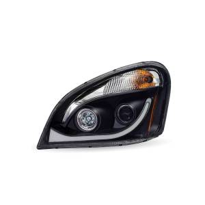 TRUX - TLED-H68 - FARO DE CASCADIA TRUX CON PROYECTOR Y LUCES LED DE POSICION Y GIRO FONDO NEGRO LADO CONDUCTOR.
