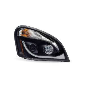 TRUX - TLED-H69 - FARO CASCADIA TRUX CON PROYECTOR Y LUCES LED DE POSICION Y GIRO FONDO NEGRO LADO PASAJERO