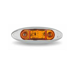 TRUX - TRUX - TLED-INF2A - PLAFON TRUX 6 LEDS AMBAR OVALADO 3.9" X 1.1" BISEL PLASTICO CROMADO - Image 2