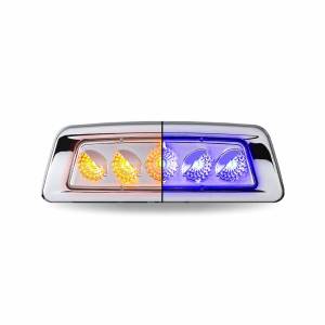 TRUX - TLED-K100AB - PLAFON DIRECCIONAL TRUX SALPICADERO 5 LEDS AMBAR/PURPURA KENWORTH T680/T700/T880/W990 LADO CHOFER