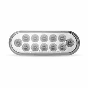 TRUX - TLED-OXAB - PLAFON TRUX OVALADO 6" AMBAR/AZUL 12 LEDS