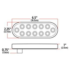 TRUX - TRUX - TLED-OXRG - PLAFON TRUX OVALADO 6" ROJO/VERDE 12 LEDS - Image 8