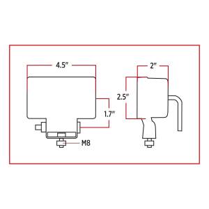 TRUX - TRUX - TLED-U45 - LUZ DE TRABAJO LEDS RECTANGULAR DE ALTA POTENCIA DE 2.5X 4.5" - 1000 LUMENES 6 DIODOS - Image 3