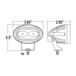 TRUX - TRUX - TLED-U8WA - LAMPARA DE TRABAJO TRUX LED ALTA RESISTENCIA,DUAL COLOR, BLANCO/ AMBAR10-30V - Image 10