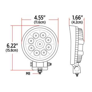 TRUX - TRUX - TLED-U96 - LAMPARA DE TRABAJO LEDS DE ALTA POTENCIA REDONDA UNIVERSAL STELLAR 9 DIODOS- 1350 LUMENES-INUNDA - Image 6