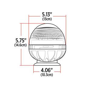 TRUX - TRUX - TLED-W2 - TORRETA ESTROBOSCOPICA BEACON DOME MAGNETICA 3 PATRONES DE DESTELLO AMBAR - Image 3