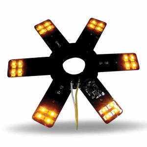 TRUX - TLED-X1A - LUZ DE ESTRELLA LED AMBAR DE 8 "PARA FILTROS DE AIRE DONALDSON Y VORTOX DE 15"