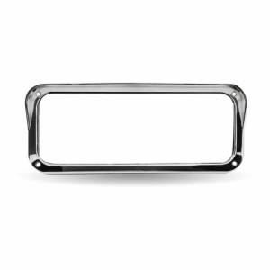 TRUX - TU-1043 - BISEL RECTANGULAR TRUX PARA FARO DELANTERO UNIVERSALE PLASTICO CROMADO