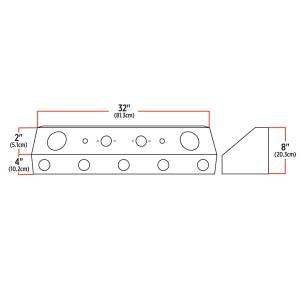 TRUX - TRUX - TU-1601 - PLAFONERA TRUX PARA CONECTOR 7 HILOS Y MANGUERAS CON 2 BARRENO PARA PLAFON 4" Y 5 DE 2" ACERO INOX. - Image 2