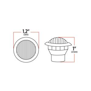TRUX - TRUX-TLED-B2A-MINI BOTON LEDS AMBAR 2 HILOS - Image 6