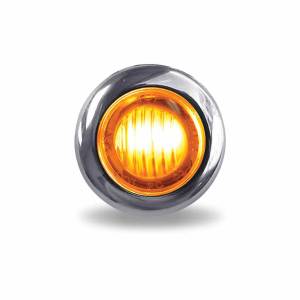 TRUX-TLED-B2CA-MINI BOTON CLEAR AMBER LEDS 2 HILOS