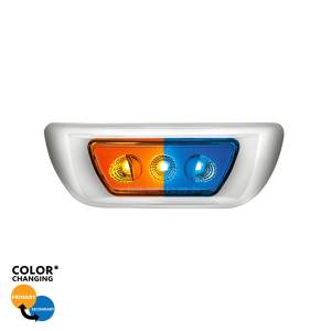 UNITED PACIFIC - 36142 - LUZ DE CABINA DOUBLE FURY DE 3 LED KENWORTH T680 AMBAR/AZUL